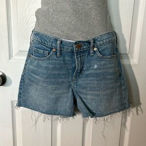 Banana Republic Mid Rise 4in Light wash 27